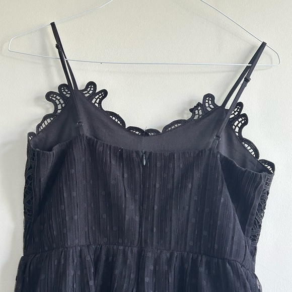 Dex Black Tiered Lace Dress (Size Medium) - Picture 3 of 6